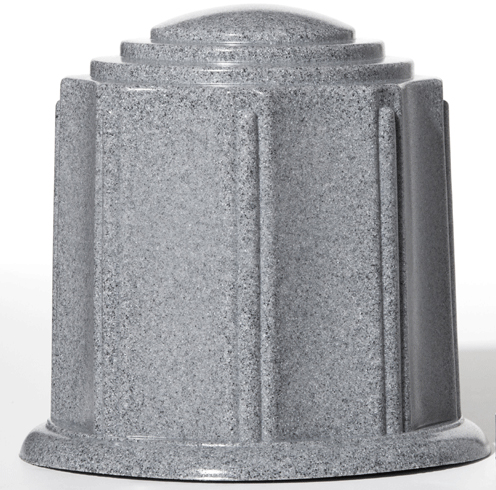 ForeverSafe™ Grey Granite Burial Urn